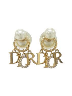 Dior Tribal Earrings Gold